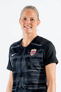 Goalkeeper Ingrid Hjelmseth of Norway poses for a portrait