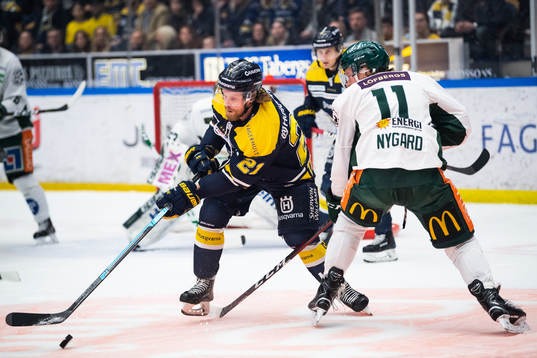 s Mattias Tedenby och Färjestads Joakim Nygård