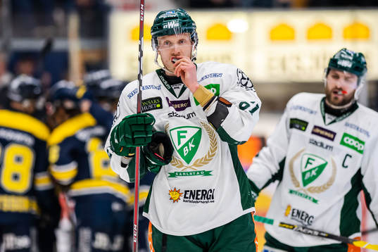 Färjestads Johan Ryno deppar