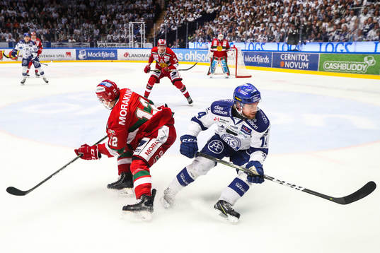 Moras Kevin Gagné och Leksands Oskar Lang