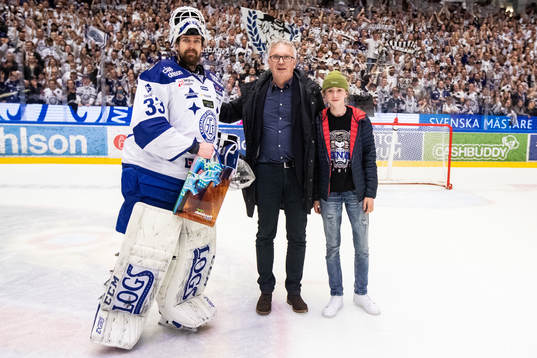 Leksands målvakt Axel Brage utsedd till matchens lirare