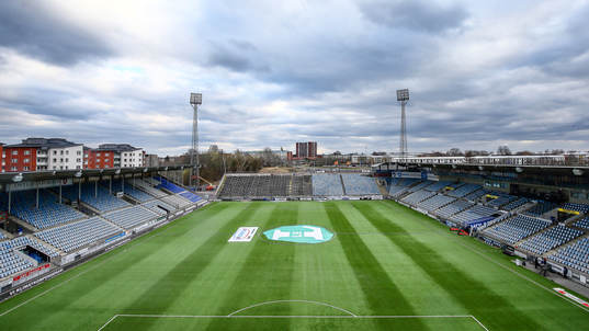Östgötaporten före fotbollsmatchen i Allsvenskan mellan