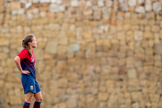 Guro Reiten of Norway looks dejected