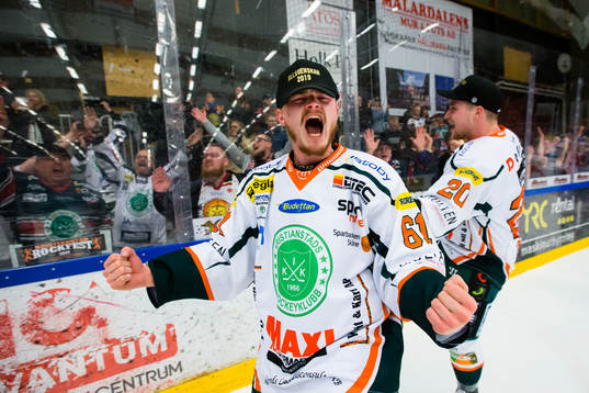 Kristianstads Malte Sjögren jublar