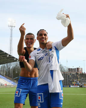 IFK Norrköpings Jordan Larsson och Alexander Jakobsen
