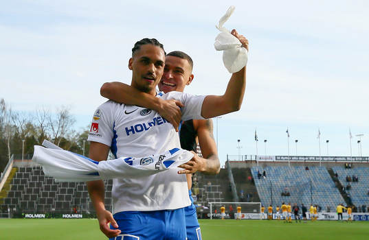 IFK Norrköpings Jordan Larsson och Alexander Jakobsen