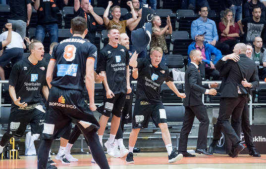 Borås spelare jublar