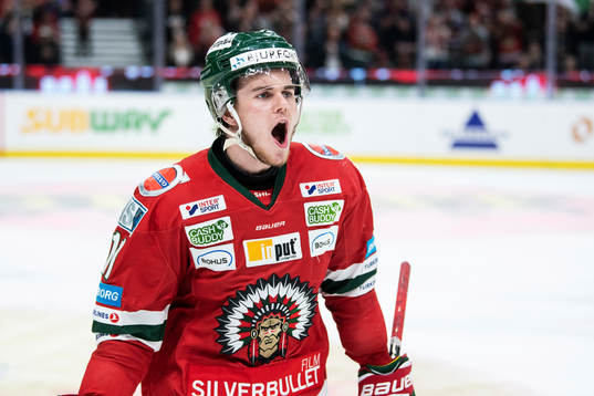 Frölundas Samuel Fagemo jublar