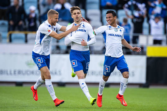 IFK Norrköpings Christoffer Nyman jublar