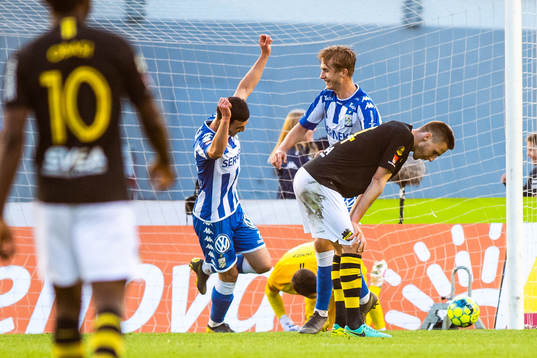 IFK Göteborgs Giorgi Kharaishvili och Benjamin Nygren