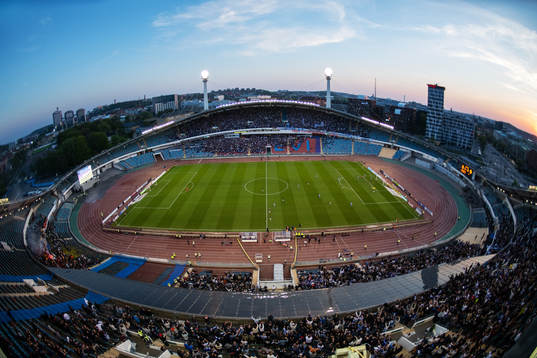 Översiktsbild av Nya Ullevi när IFK Göteborgs Sargon