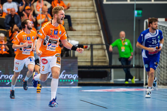 Kristianstads Emil Hansson jublar