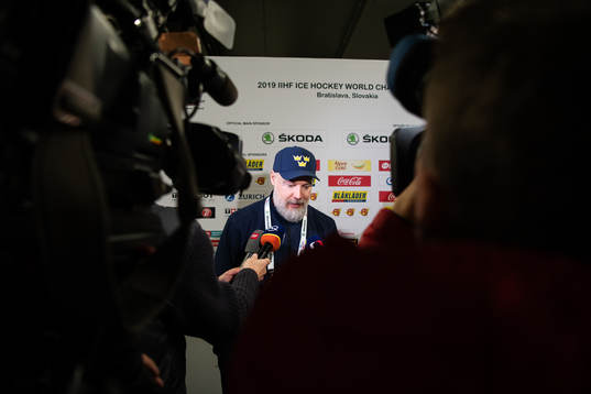 Head coach Rikard Grönborg of Sweden