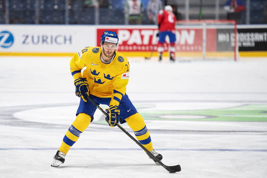 Alexander Wennberg of Sweden at warm-up