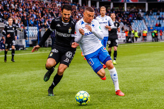 IFK Göteborgs André Calisir och IFK Norrköpings Jordan
