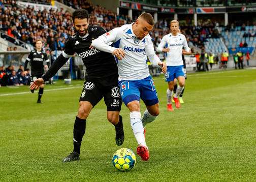 IFK Göteborgs André Calisir och IFK Norrköpings Jordan
