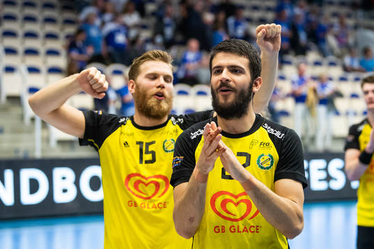 Sävehofs Gzim Salihi jublar