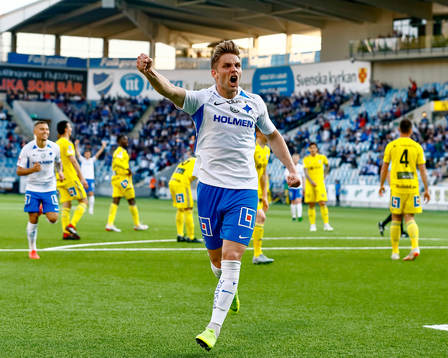 IFK Norrköpings Christoffer Nyman jublar