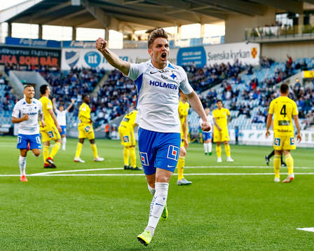 IFK Norrköpings Christoffer Nyman jublar
