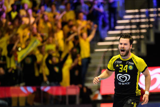 Sävehofs Sebastian Karlsson jublar