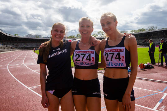 Isabella Andersson, Hanna Hermansson och Andrea Claesson
