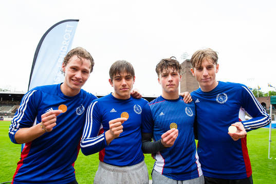 Oliver Papinski, Ludvig All, Fred Österblom och Oskar