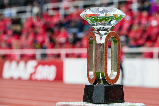 The trophy of Diamond League