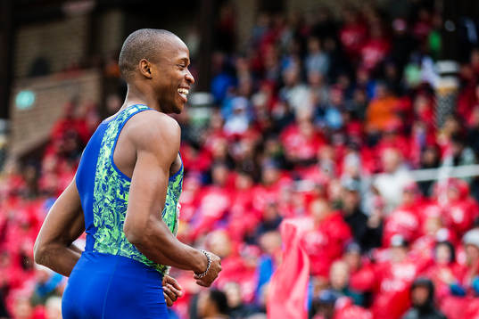 Luvo Manyonga of South Africa