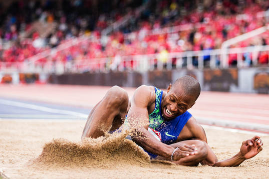 Luvo Manyonga of South Africa