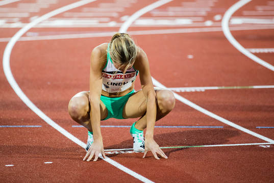 Lovisa Lindh of Sweden looks dejected