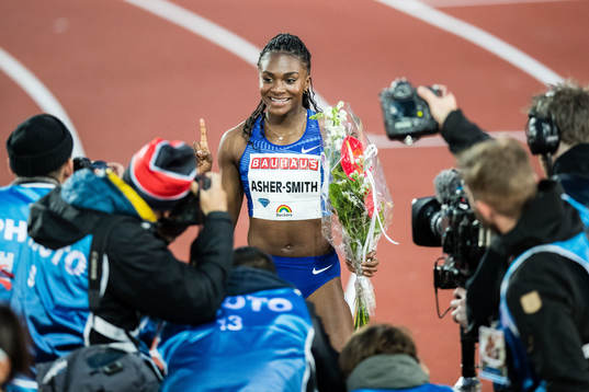 Dina Asher-Smith of Great Britain is photographed