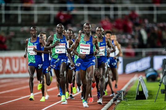 Peter Kiprotich of Kenya and Rhonex Kipruto of Kenya