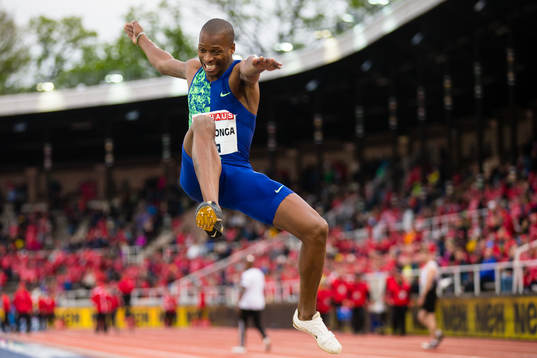 Luvo Manyonga of South Africa