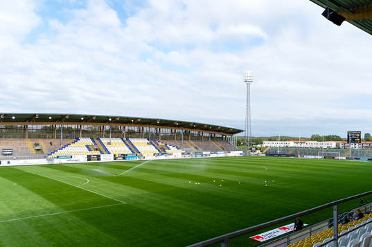 Falcon Alkoholfri Arena före fotbollsmatchen i Allsvenskan