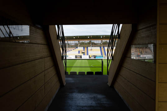 Falcon Alkoholfri Arena före fotbollsmatchen i Allsvenskan