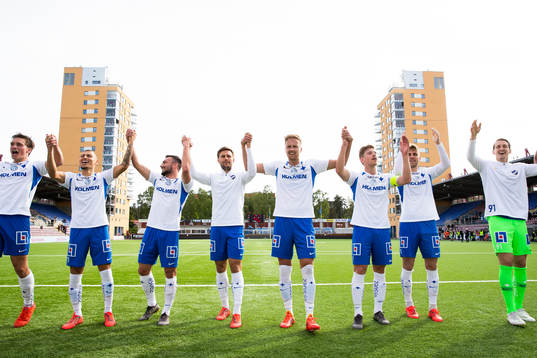 IFK Norrköpings spelare jublar