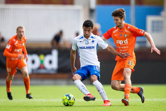 IFK Norrköpings Ian Smith och AFC Eskilstunas Wilhelm