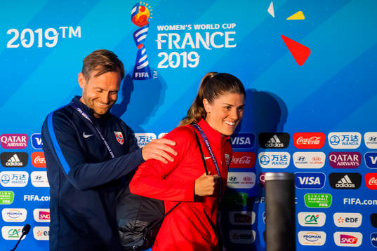 Martin Sjögren, head coach of Norway, and Maren Nævdal