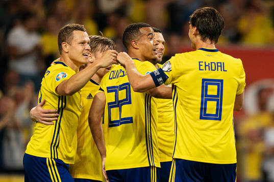 Viktor Claesson, Emil Forsberg, Robin Quaison, Marcus Berg