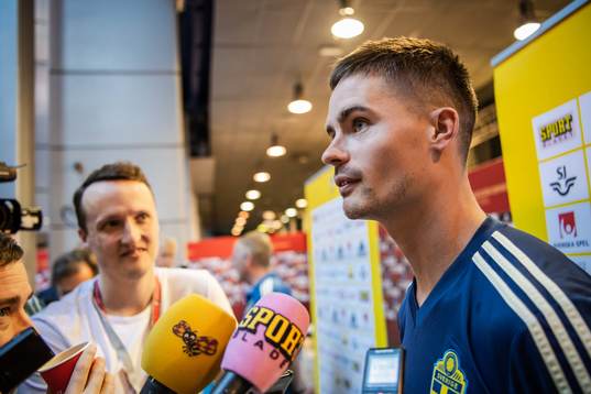 Mikael Lustig of the Swedish national football team