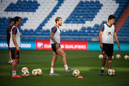 Sergio Ramos of the Spanish national football team