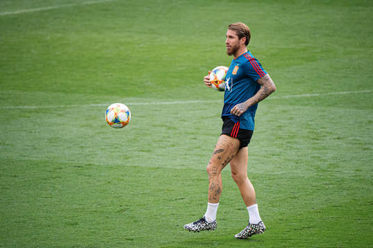 Sergio Ramos of the Spanish national football team