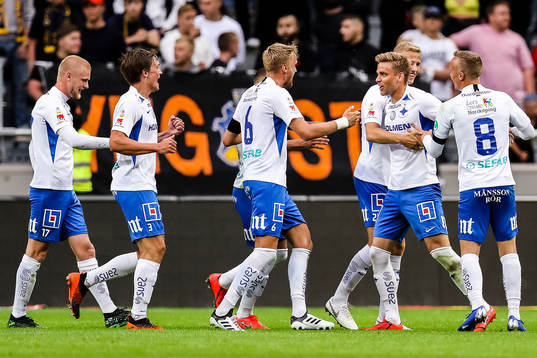 IFK Norrköpings Christoffer Nyman jublar