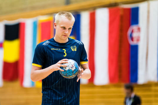 under handbollsmatchen mellan Sverige och Schweiz i