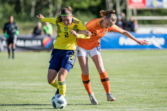 Sveriges Hanna Wijk och Nederländernas Janneke Verheijen