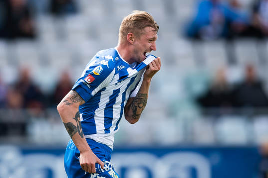 IFK Göteborgs Sebastian Eriksson jublar