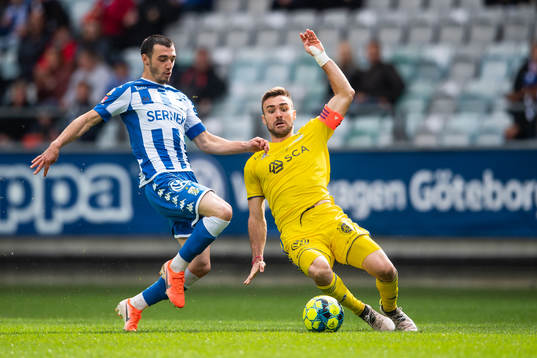 IFK Göteborgs Giorgi Kharaishvili och Sundsvalls Carlos