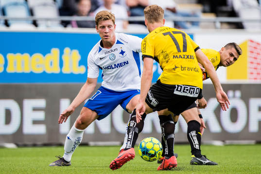 IFK Norrköpings Alexander Fransson och Häckens Gustav