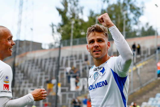 IFK Norrköpings Christoffer Nyman jublar