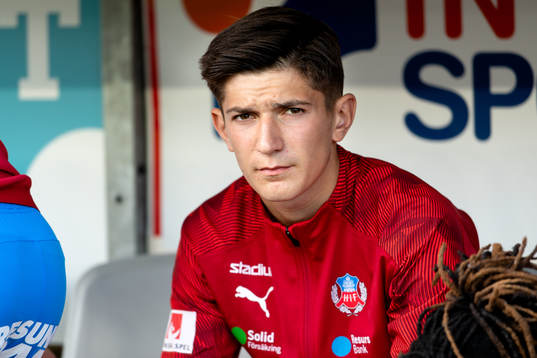 Helsingborgs Armin Gigovic före fotbollsmatchen i